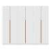 Guarda-Roupa Modulado com Cabideiros e Prateleiras Tuyo 6 Portas Articuladas 8 Gavetas Branco 270 cm