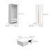 Guarda-Roupa Modulado com Maleiro e Cabideiro New Tuyo 4 Portas Articuladas 2 Gavetas Branco 90 cm