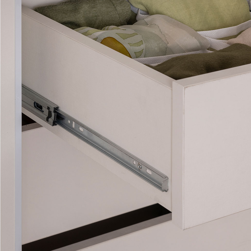 Guarda-Roupa Modulado com Maleiro e Cabideiro Tuyo 2 Portas Articuladas 6 Gavetas Branco 90 cm