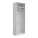 Guarda-Roupa Modulado com Maleiro e Cabideiros Tuyo 2 Portas Articuladas Branco 90 cm