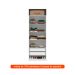 Guarda-Roupa Modulado com Maleiro e Prateleiras Tuyo 2 Portas Articuladas 2 Gavetas Branco 90 cm