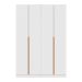 Guarda-Roupa Modulado com Maleiro, Cabideiro e Prateleiras Tuyo 4 Portas Articuladas 2 Gavetas Branco 180 cm