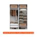 Guarda-Roupa Modulado com Maleiro, Cabideiro e Prateleiras Tuyo 4 Portas Articuladas 2 Gavetas Branco 180 cm