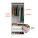 Guarda-Roupa Modulado com Maleiro, Cabideiro e Prateleiras Tuyo 4 Portas Articuladas 4 Gavetas Branco 180 cm