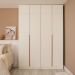 Guarda-Roupa Modulado com Maleiro, Cabideiro e Prateleiras Tuyo 4 Portas Articuladas 4 Gavetas Branco 180 cm