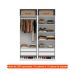 Guarda-Roupa Modulado com Maleiro, Cabideiro e Prateleiras Tuyo 4 Portas Articuladas 4 Gavetas Branco 180 cm