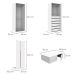Guarda-Roupa Modulado com Maleiros e Cabideiros New Tuyo 8 Portas Articuladas 6 Gavetas Branco 180 cm