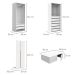 Guarda-Roupa Modulado com Maleiros e Cabideiros New Tuyo 8 Portas Articuladas 8 Gavetas Branco 180 cm