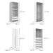 Guarda-Roupa Modulado com Maleiros, Cabideiros e Prateleiras New Tuyo 12 Portas Articuladas 8 Gavetas Branco 270 cm