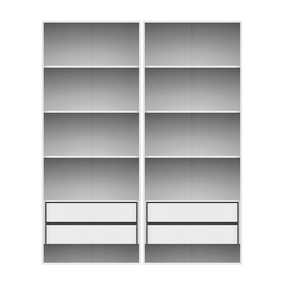 Guarda-Roupa Modulado com Prateleiras New Tuyo 4 Gavetas Branco 180 cm
