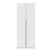 Guarda-Roupa Modulado com Prateleiras Tuyo 2 Portas Articuladas 2 Gavetas Branco 90 cm