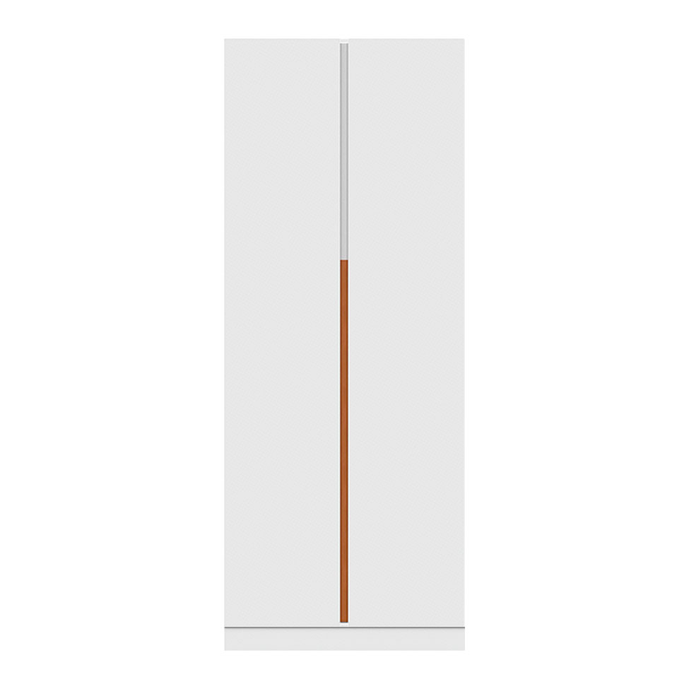 Guarda-Roupa Modulado com Prateleiras Tuyo 2 Portas Articuladas 2 Gavetas Branco 90 cm