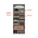 Guarda-Roupa Modulado com Prateleiras Tuyo 2 Portas Articuladas Branco 90 cm
