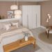Guarda-Roupa Modulado com Prateleiras Tuyo 4 Portas Articuladas 2 Gavetas Branco 180 cm