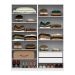 Guarda-Roupa Modulado com Prateleiras Tuyo 4 Portas Articuladas 2 Gavetas Branco 180 cm