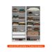 Guarda-Roupa Modulado com Prateleiras Tuyo 4 Portas Articuladas 2 Gavetas Branco 180 cm