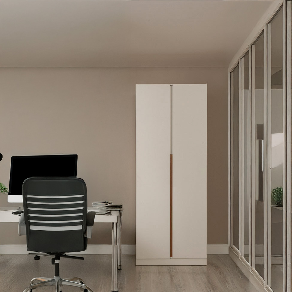 Kit 2 Portas Articuladas para Módulo New Tuyo com Rodapé Branco 90 cm