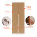 Kit 2 Portas Articuladas para Módulo New Tuyo com Rodapé Branco e Itapuã 90 cm