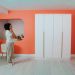 Kit 2 Portas Articuladas para Módulo Tuyo com Rodapé Branco 90 cm