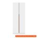 Kit 2 Portas Articuladas para Módulo Tuyo com Rodapé Branco 90 cm