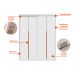 Kit 2 Portas de Correr para Módulo Tuyo com Rodapé Branco 184 cm