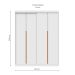 Kit 2 Portas de Correr para Módulo Tuyo com Rodapé Branco 184 cm