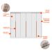 Kit 3 Portas de Correr para Módulo Tuyo com Rodapé Branco 274 cm