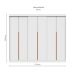 Kit 3 Portas de Correr para Módulo Tuyo com Rodapé Branco 274 cm