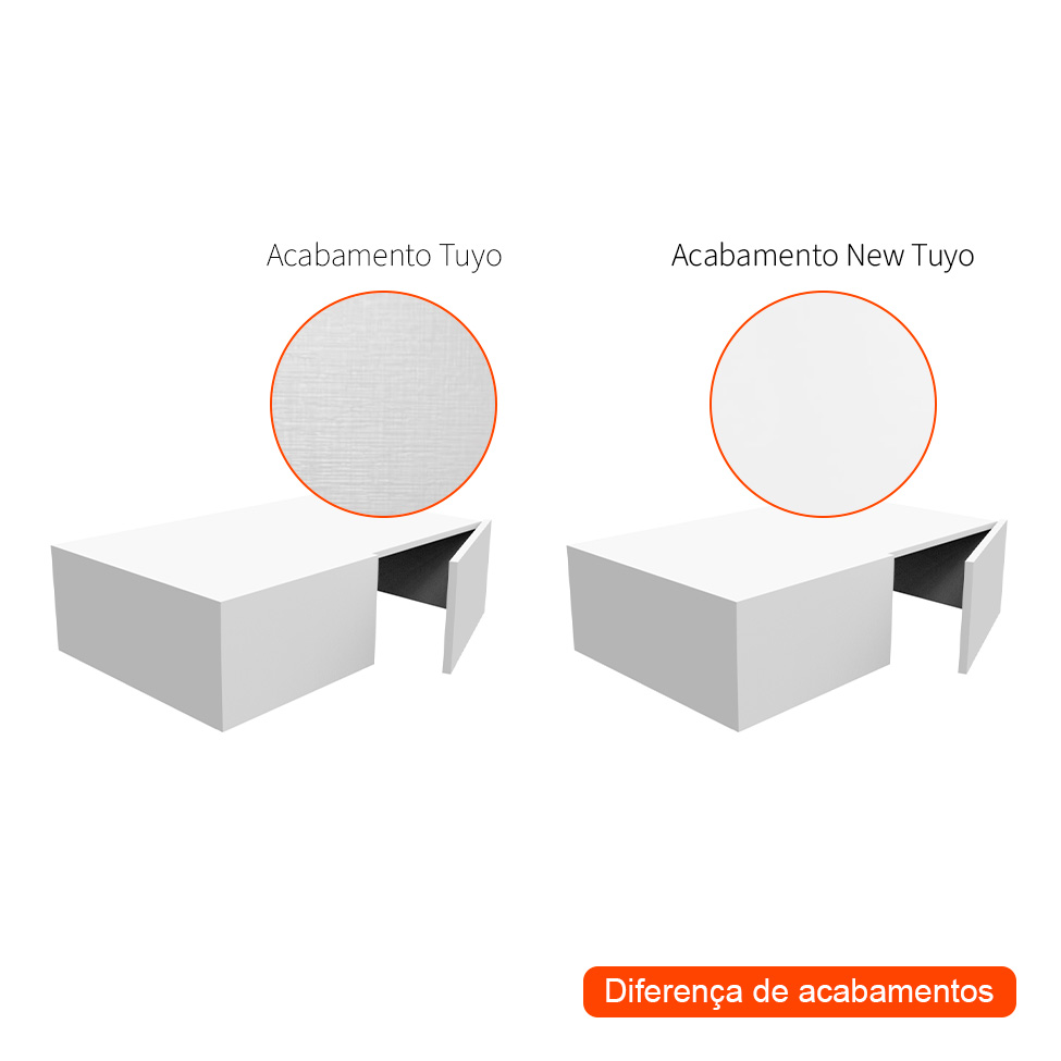 Maleiro para Módulo New Tuyo 2 Portas Branco 90 cm