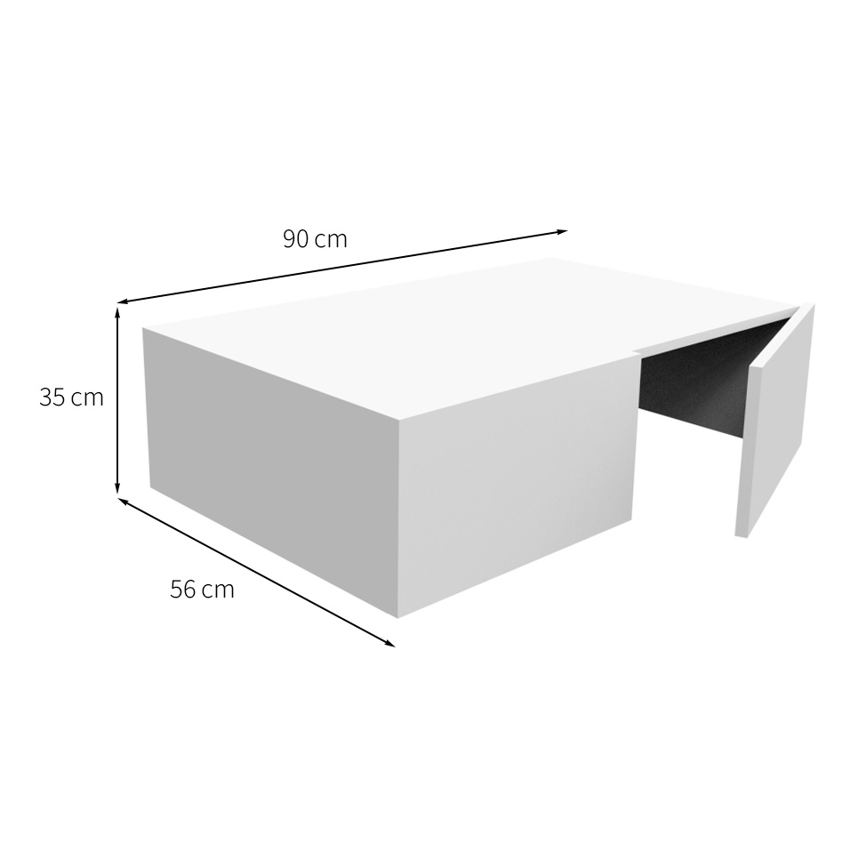 Maleiro para Módulo Tuyo 2 PT Branco 90 cm