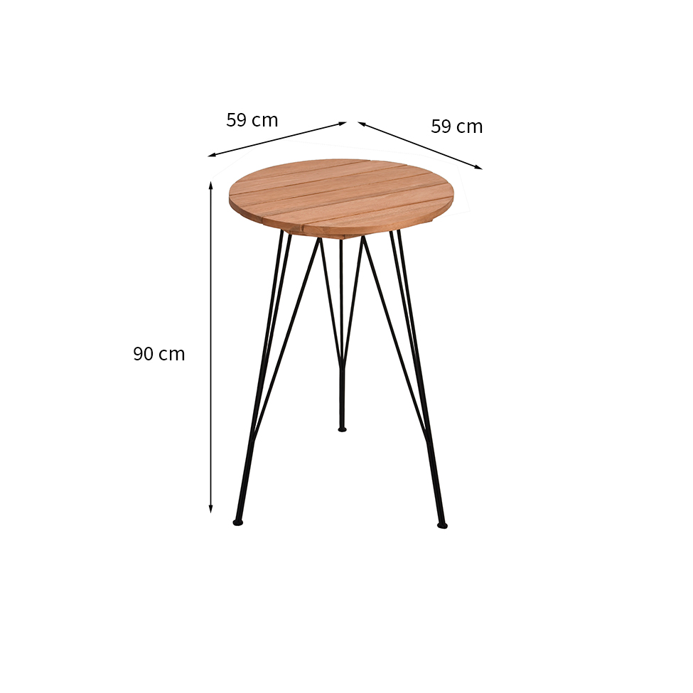 Mesa Bistrô Porto Natural e Preta