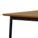 Mesa Bistrô Retangular com Tampo MDF Denver Preta e Amêndoa 120 cm