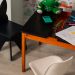 Mesa Infantil Quadrada Dudi Preta e Amêndoa
