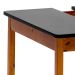 Mesa Infantil Quadrada Dudi Preta e Amêndoa