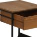 Mesa Lateral Bourbon para Pet 1 GV Preta e Amêndoa Rustico