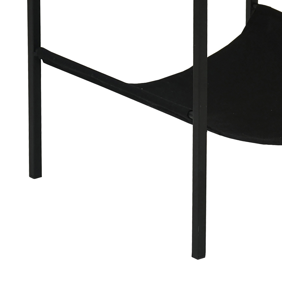Mesa Lateral Bourbon para Pet 1 GV Preta e Amêndoa Rustico