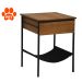 Mesa Lateral Bourbon para Pet 1 GV Preta e Amêndoa Rustico