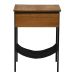 Mesa Lateral Bourbon para Pet 1 GV Preta e Amêndoa Rustico