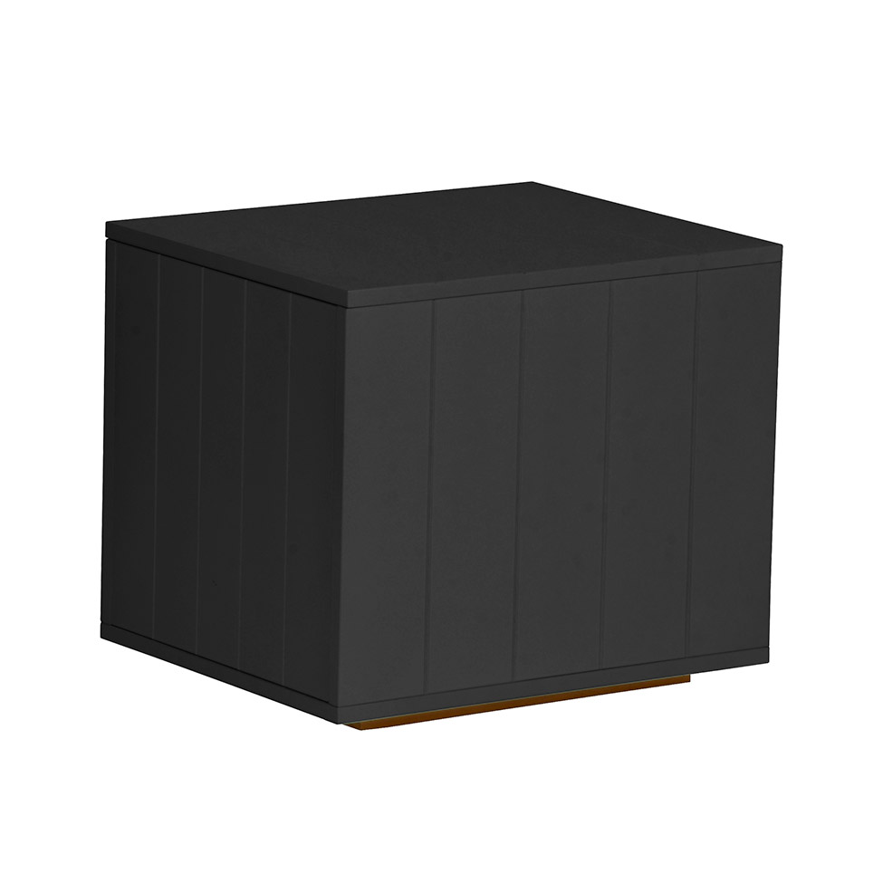 Mesa Lateral Duke para Pet em Círculo Avelã e Preta