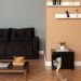 Mesa Lateral Duke para Pet em Retângulo Avelã e Preta