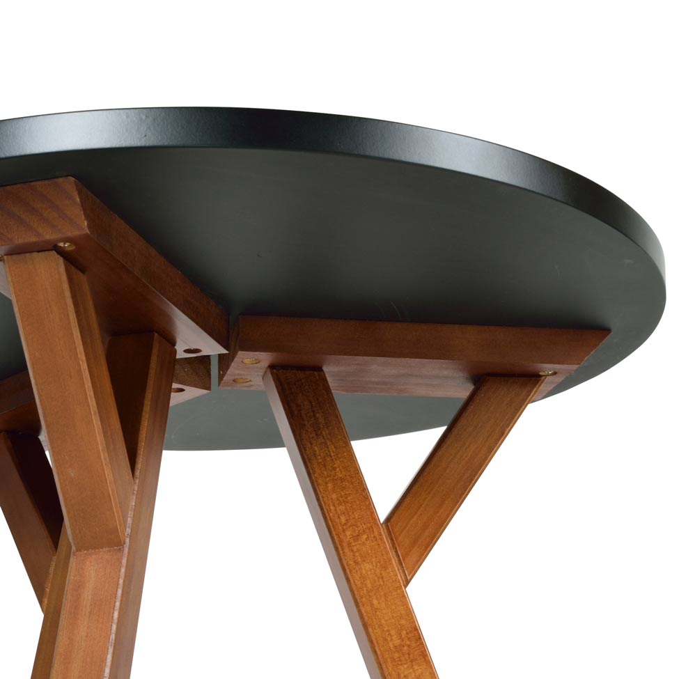 Mesa Lateral Ipiranga Amêndoa e Preta