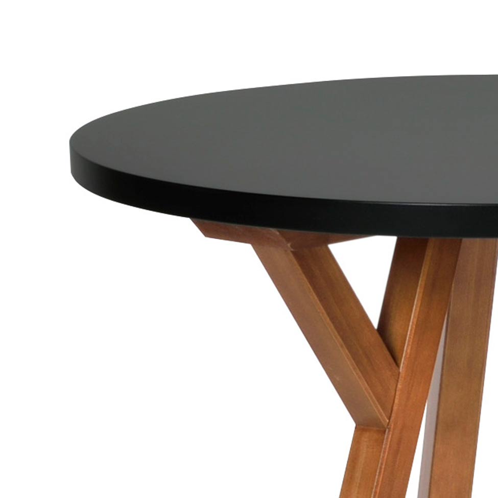 Mesa Lateral Ipiranga Amêndoa e Preta