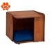 Mesa Lateral Ninho para Pet Amêndoa Rustico e Azul