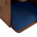 Mesa Lateral Ninho para Pet Amêndoa Rustico e Azul
