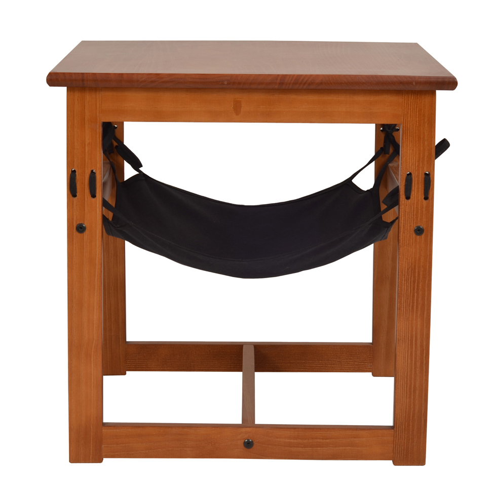 Mesa Lateral Whiskers para Pet Amêndoa