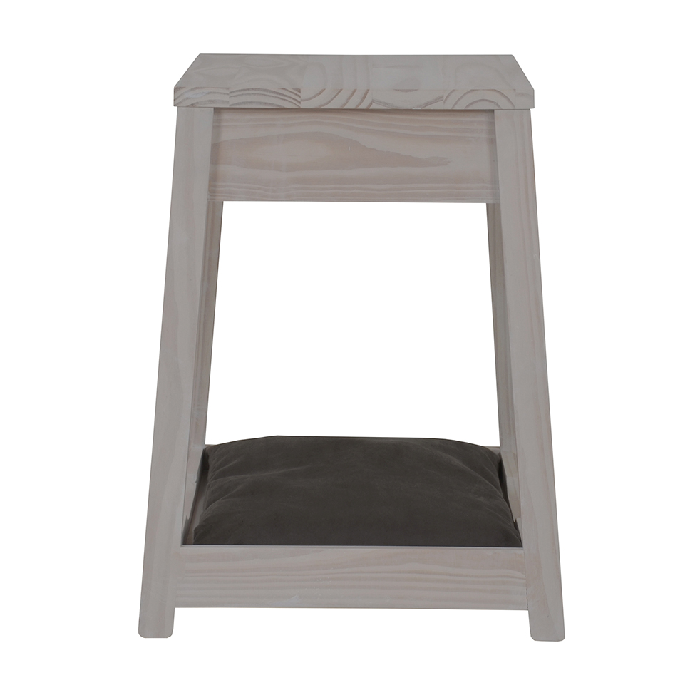 Mesa Lateral Woof para Pet 1 GV Branca