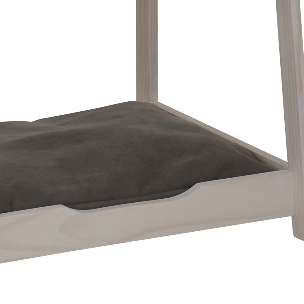 Mesa Lateral Woof para Pet 1 GV Branca