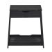 Mesa Lateral Woof para Pet 1 GV Preta