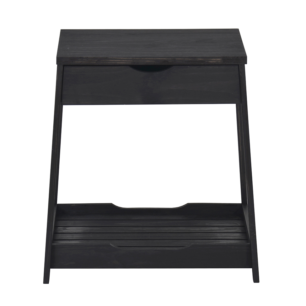 Mesa Lateral Woof para Pet 1 GV Preta