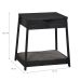 Mesa Lateral Woof para Pet 1 GV Preta